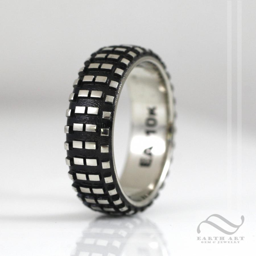 Mens Dirt Bike Nobby Tire Ring | Earth Art Gem & Jewelry