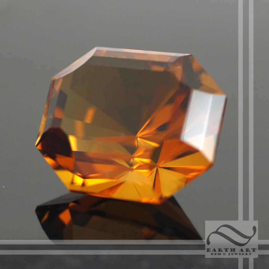 Octagon cut gemstone on sale